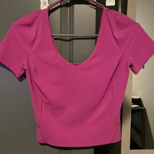 Lululemon vivid plum align tee